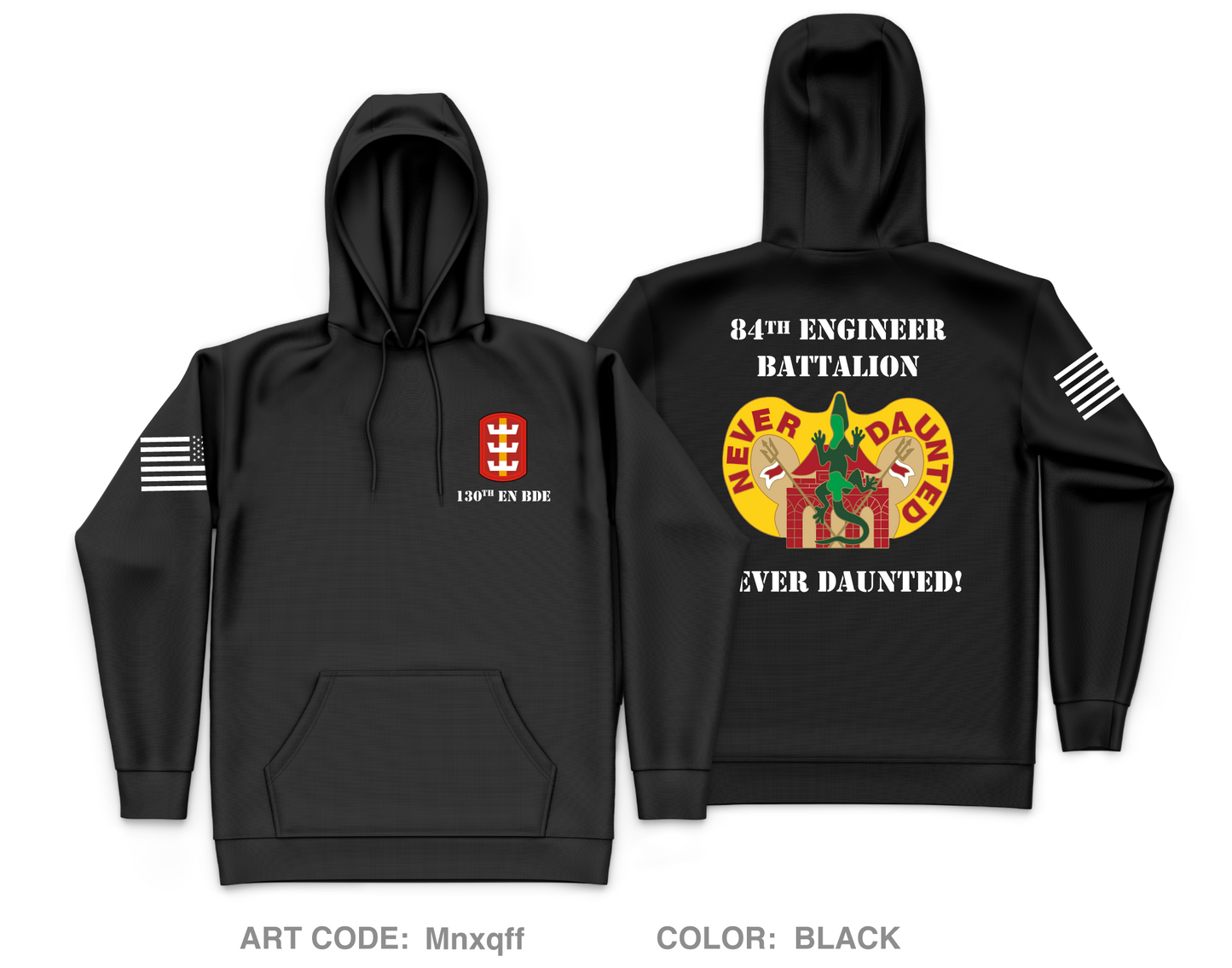 84th Engineer Battalion, 130th Engineer Brigade Core Men's Hooded Performance Sweatshirt - Mnxqff