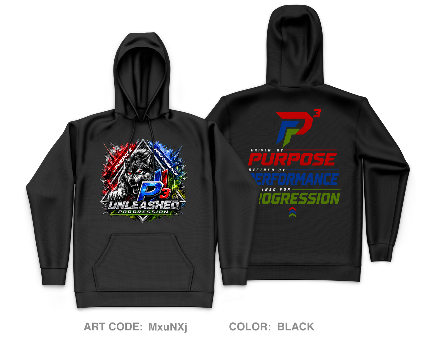P3 Unleashed Core Men's Hooded Performance Sweatshirt - MxuNXj