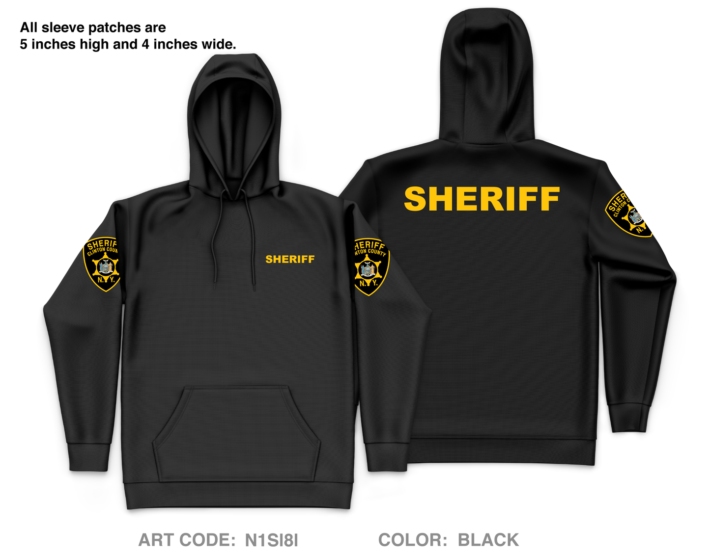 Clinton County Sheriffs Office Core Men's Hooded Performance Sweatshirt - N1Sl8l