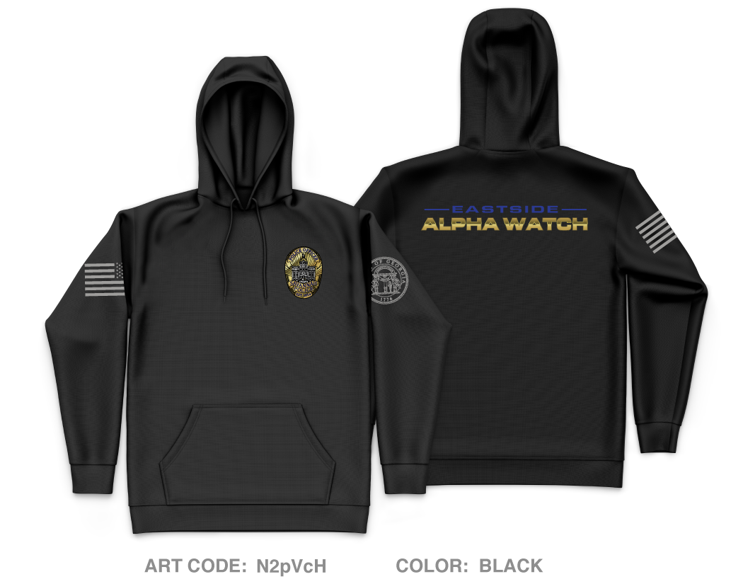 Eastside Alpha Watch Core Men's Hooded Performance Sweatshirt - N2pVcH