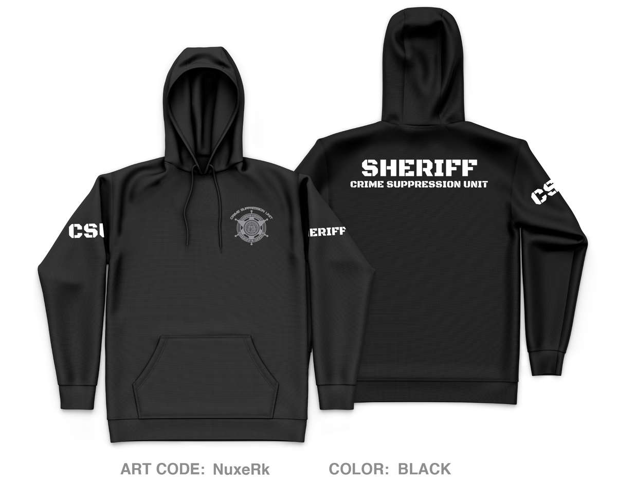 DCSO Crime Suppression Unit Store 1 Core Men's Hooded Performance Sweatshirt - NuxeRk