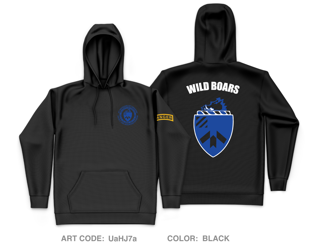 2 BN, 30th IN Fundraising Collection Core Men's Hooded Performance Sweatshirt - UaHJ7a