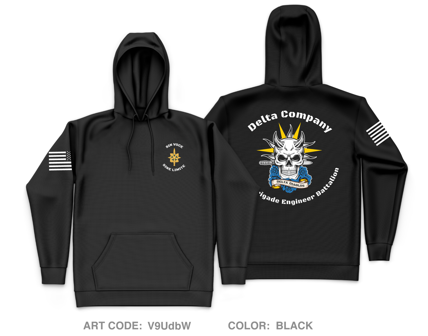 D. Co 104th BEB Core Men's Hooded Performance Sweatshirt - V9UdbW