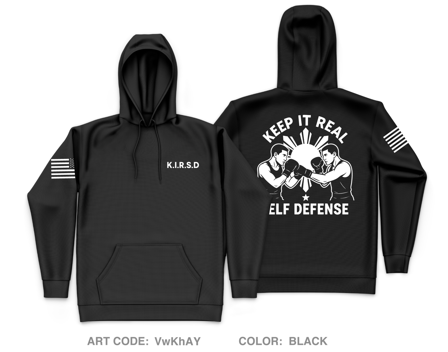 Keep It Real Self Defense Core Men's Hooded Performance Sweatshirt - VwKhAY