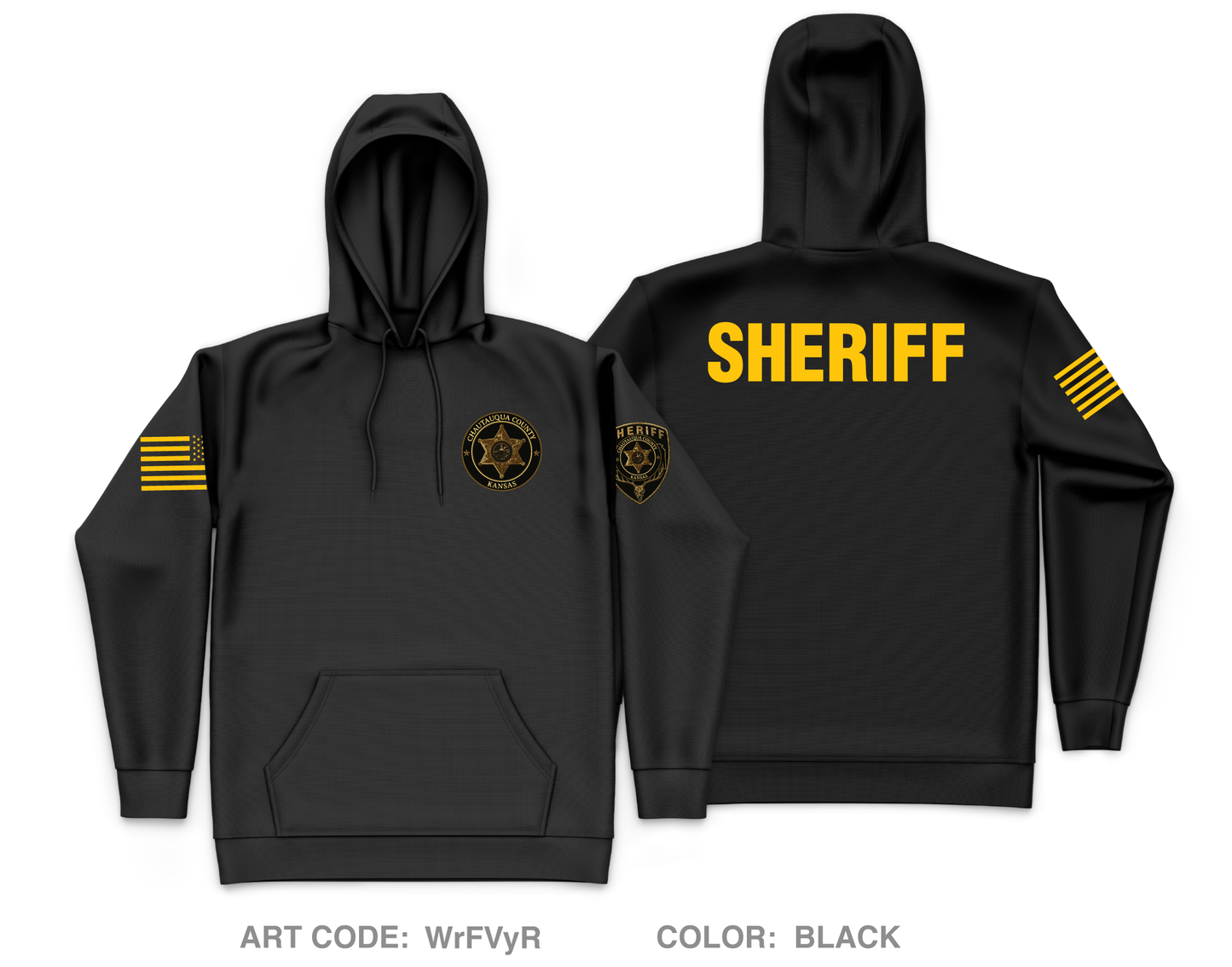 Chautauqau County Sheriffs Office/ Sedan PD Core Men's Hooded Performance Sweatshirt - WrFVyR
