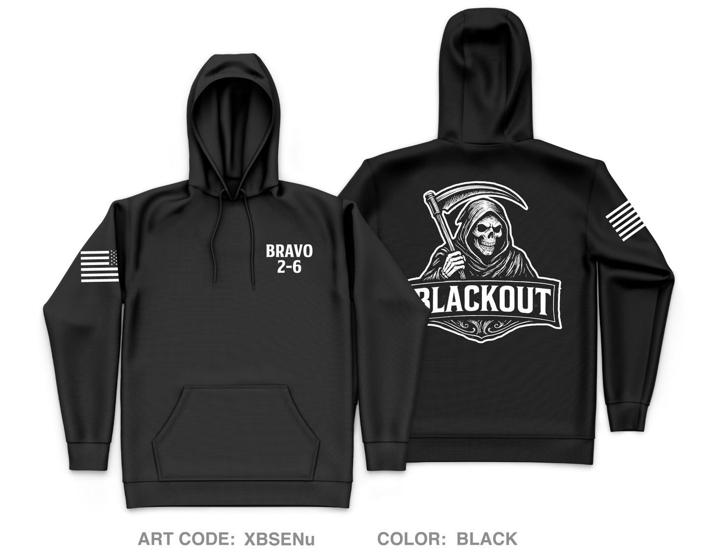 Bravo 2-6 ADA Core Men's Hooded Performance Sweatshirt - XBSENu