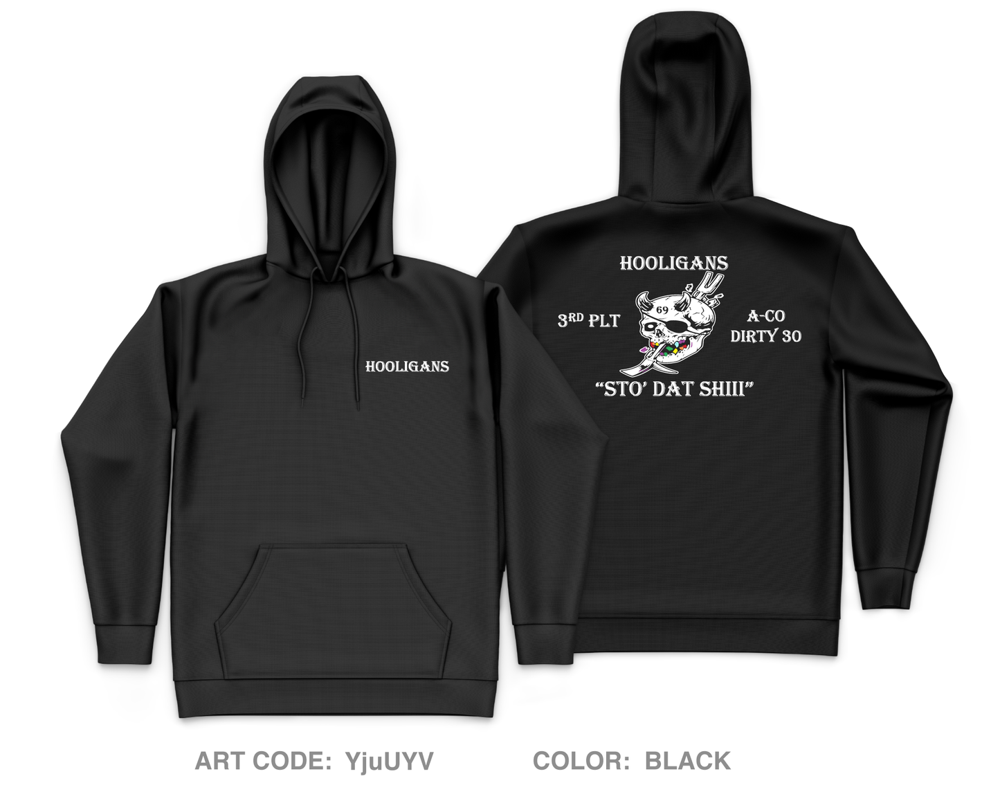 HOOLIGANS Store 1 Core Men's Hooded Performance Sweatshirt - YjuUYV