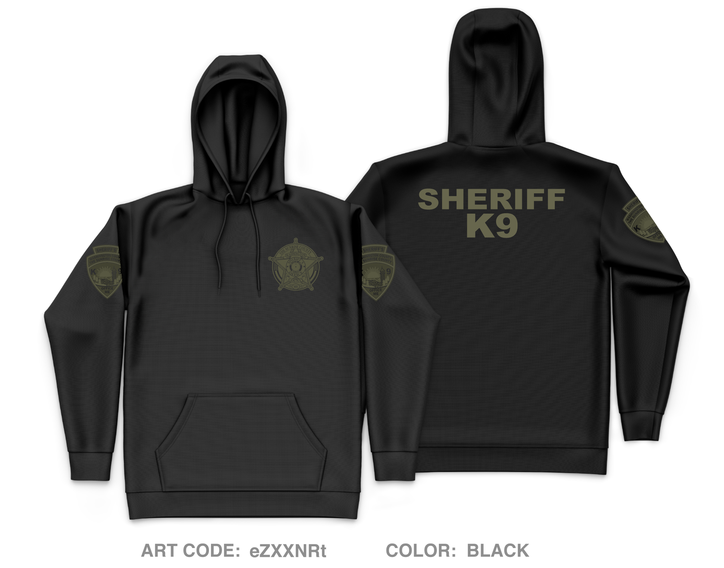 Washington County Sheriffs Office Maine K9 Core Men's Hooded Performance Sweatshirt - eZXXNR
