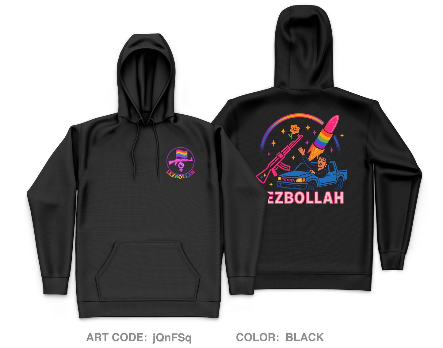 Lezbollah Fundraising Collection Core Men's Hooded Performance Sweatshirt - jQnFSq