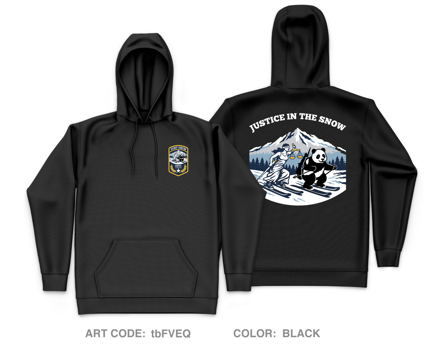 Office of the Special Trial Counsel at Fort Drum Core Men's Hooded Performance Sweatshirt - tbFVEQ