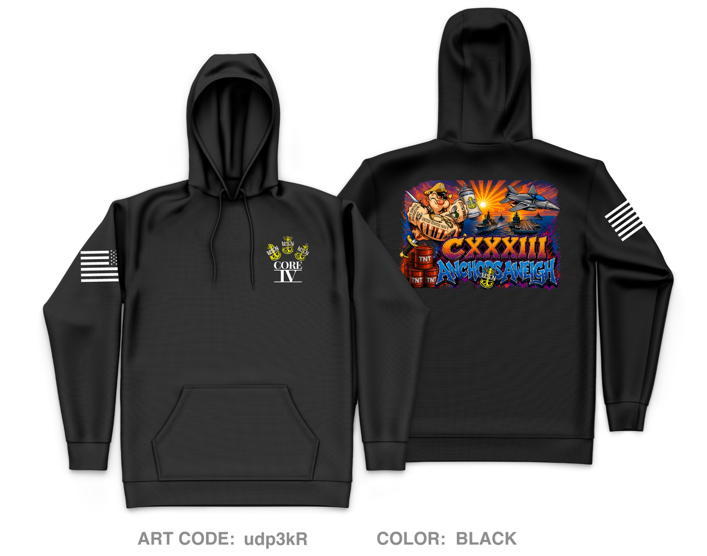 Core 4 Core Men's Hooded Performance Sweatshirt - udp3kR