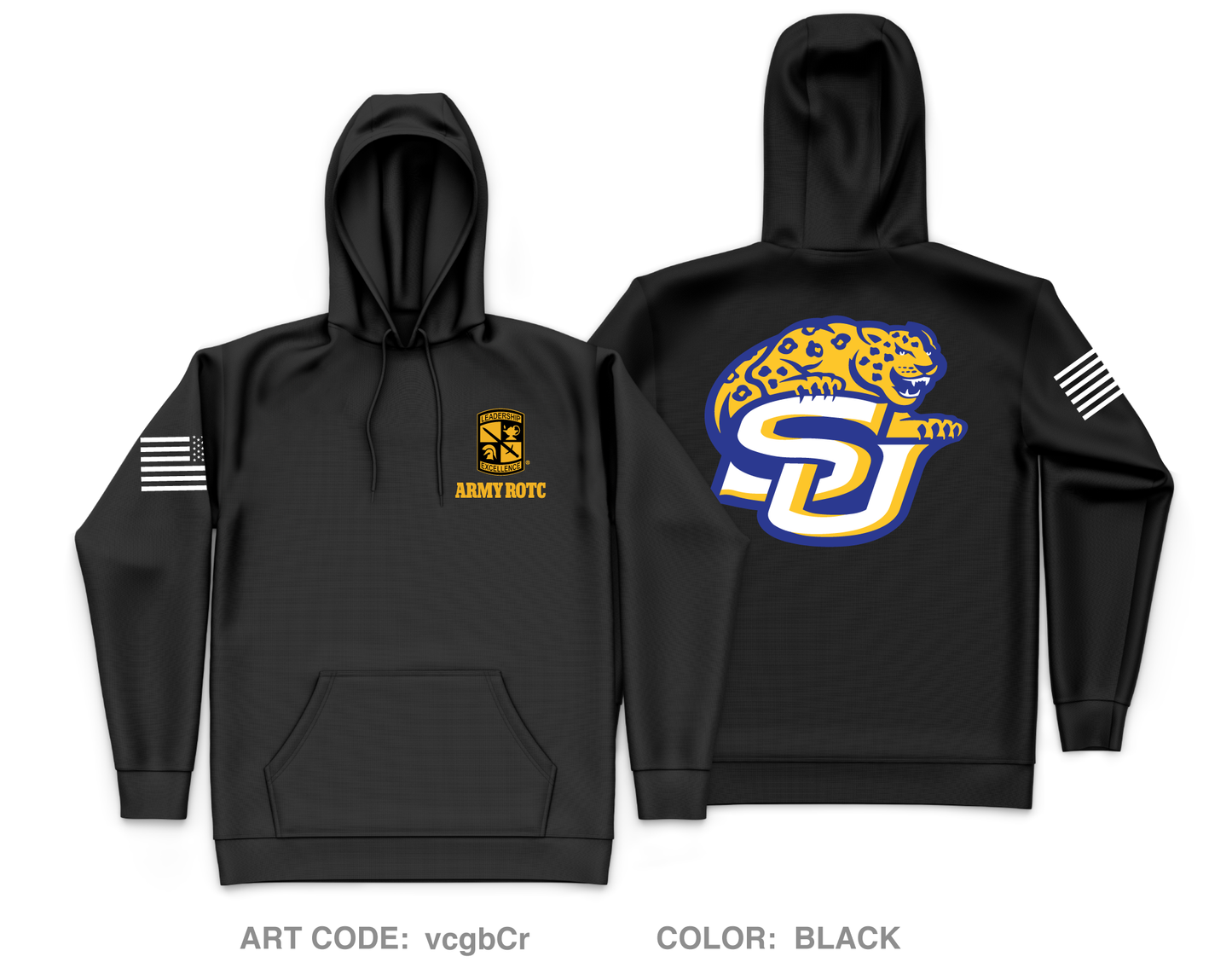 SOU ROTC Core Men's Hooded Performance Sweatshirt - vcgbCr