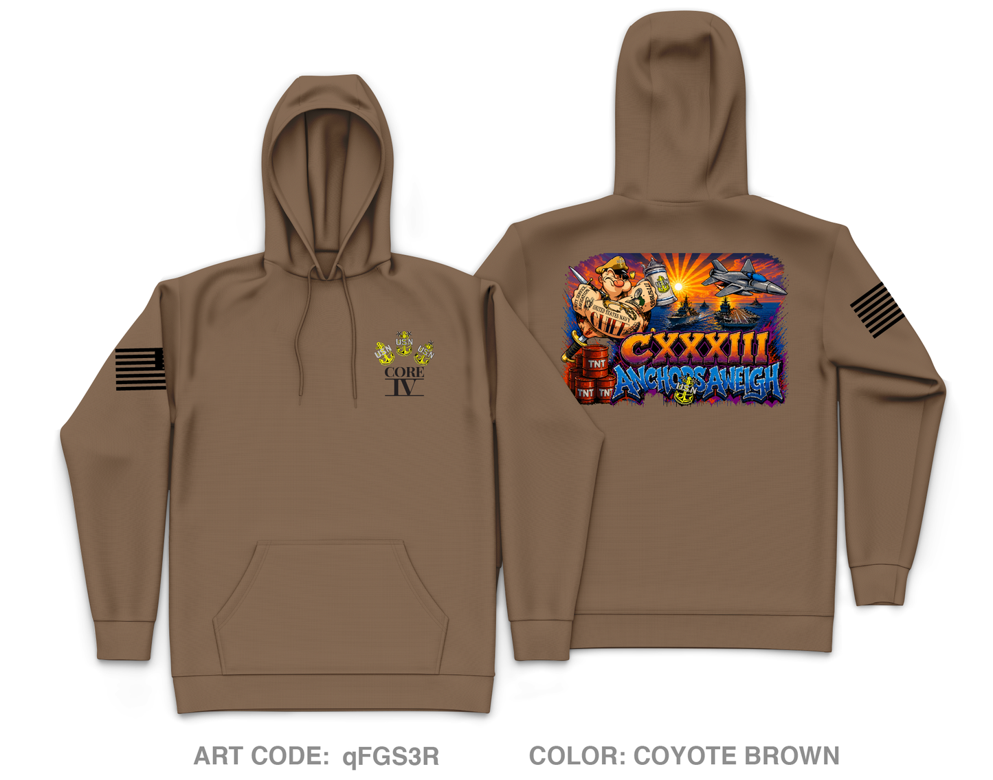Core 4 Core Men's Hooded Performance Sweatshirt - qFGS3R