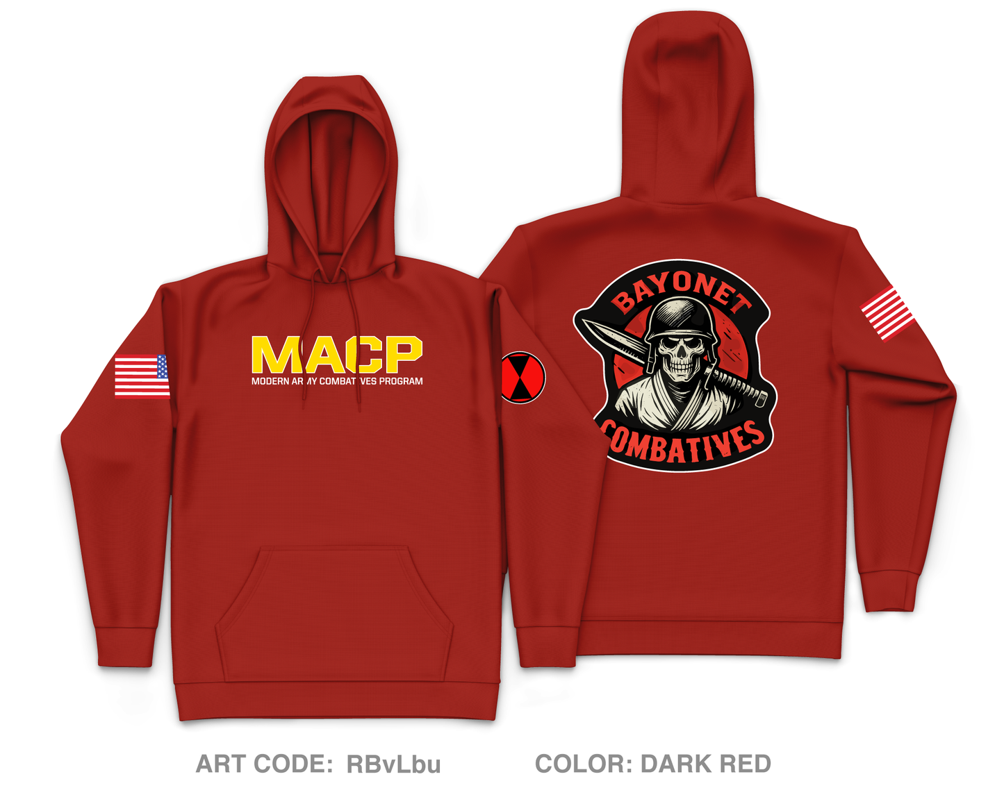 7th Infantry Division Combatives Core Men's Hooded Performance Sweatshirt - RBvLbu