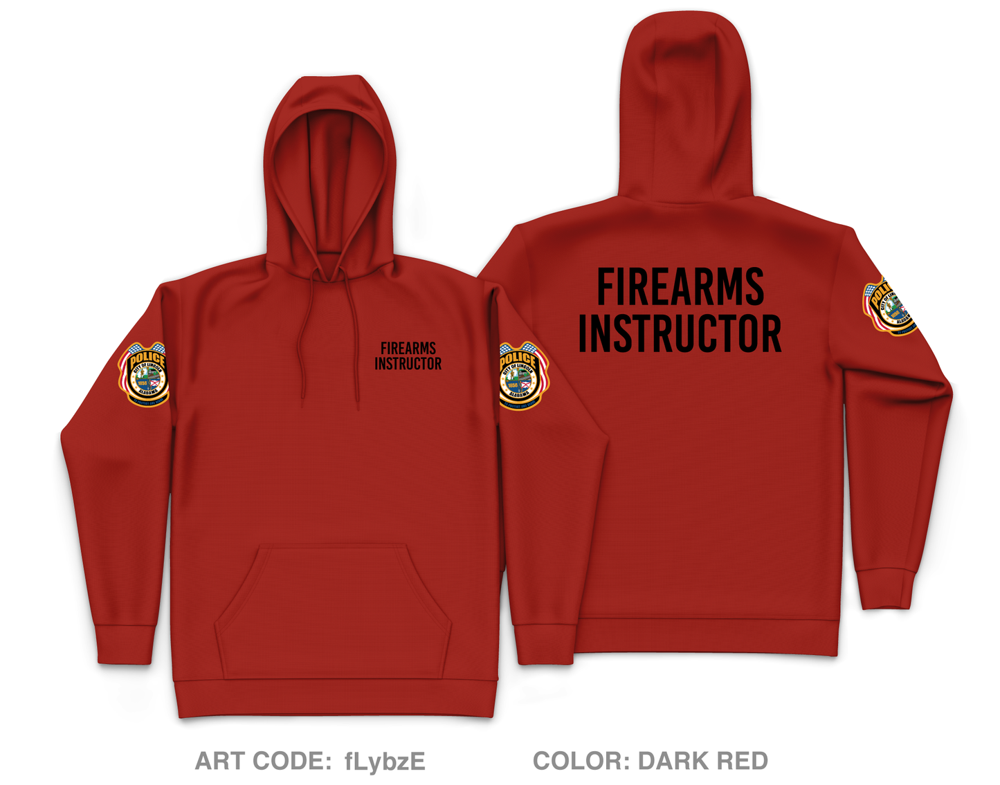 Lincoln Police Department Core Men's Hooded Performance Sweatshirt - fLybzE