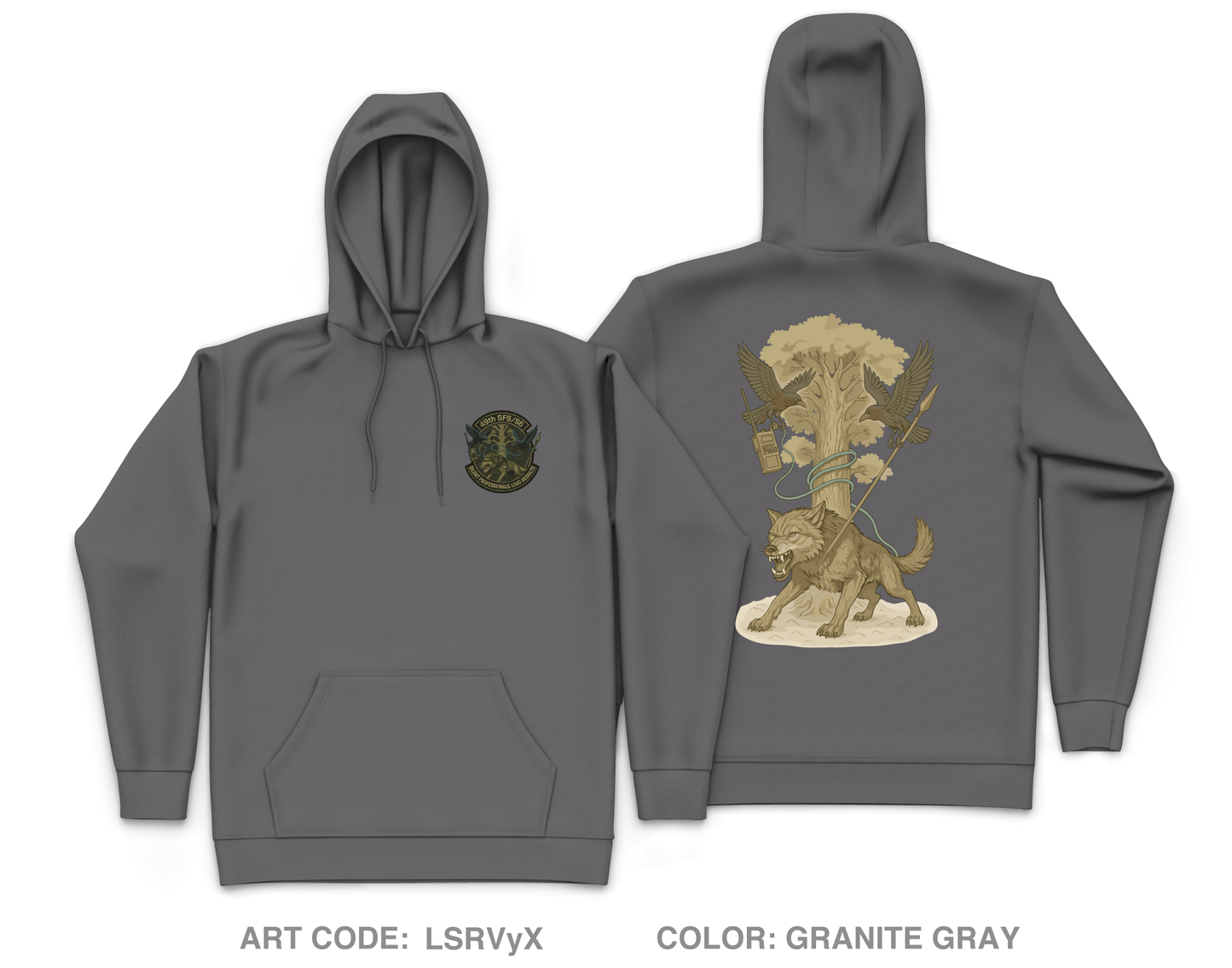 49th SFS Core Men's Hooded Performance Sweatshirt - LSRVyX