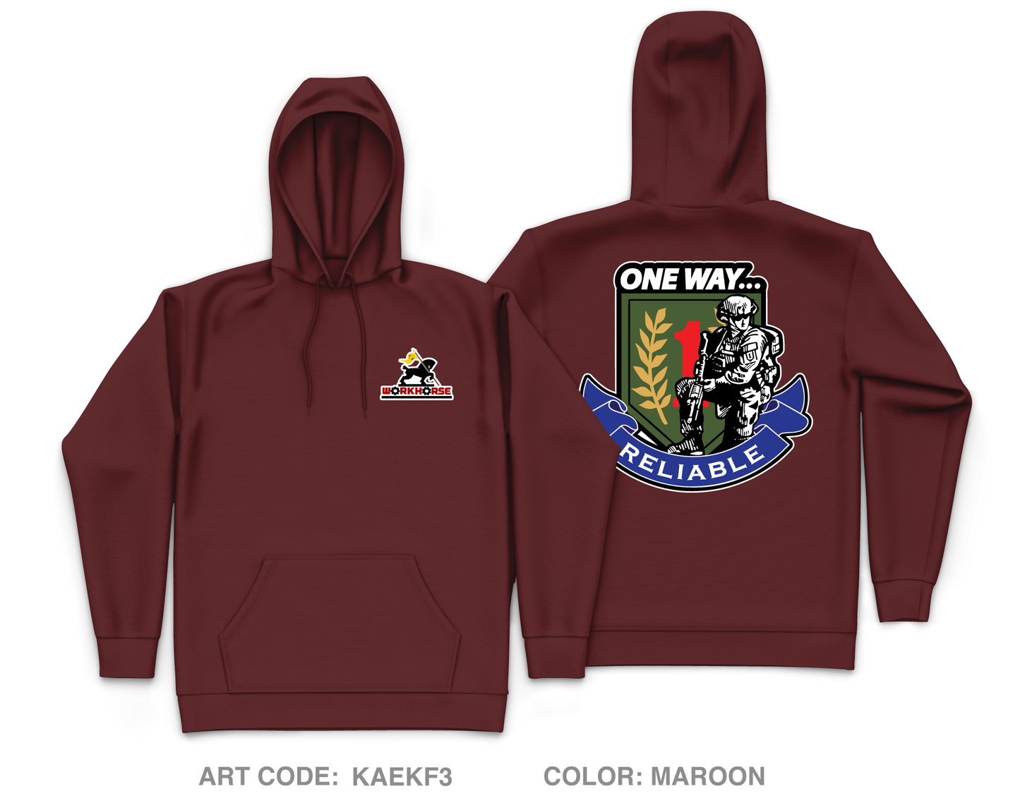 511th Quartermaster Company Core Men's Hooded Performance Sweatshirt - KAEKF3