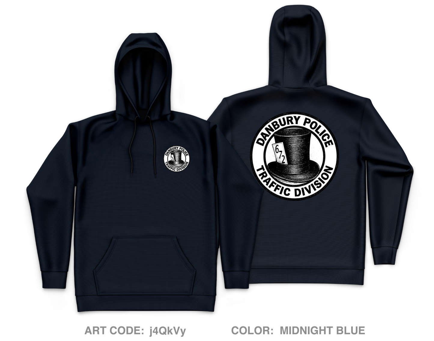 Danbury Police Traffic Unit Core Men's Hooded Performance Sweatshirt - j4QkVy
