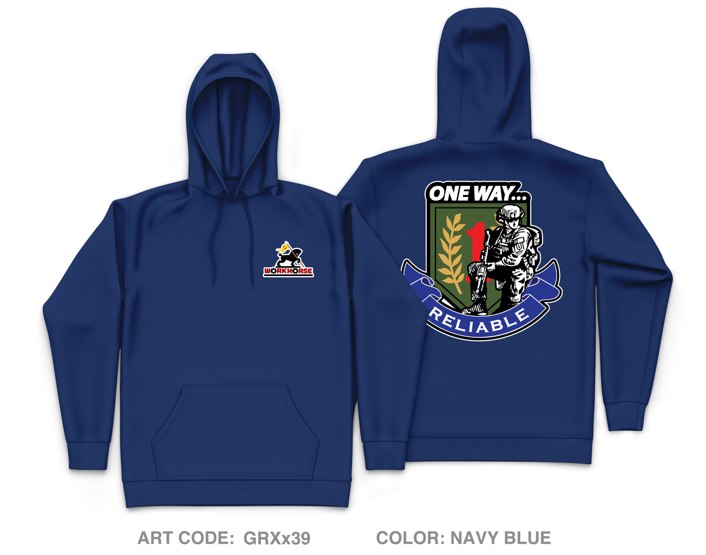 511th Quartermaster Company Core Men's Hooded Performance Sweatshirt - GRXx39