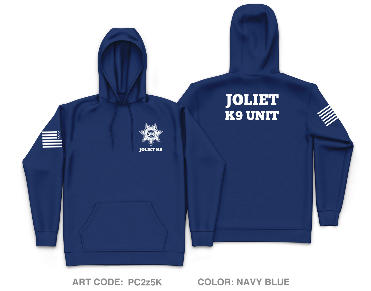 Joliet Police K9 Unit Core Men's Hooded Performance Sweatshirt - PC2z5K