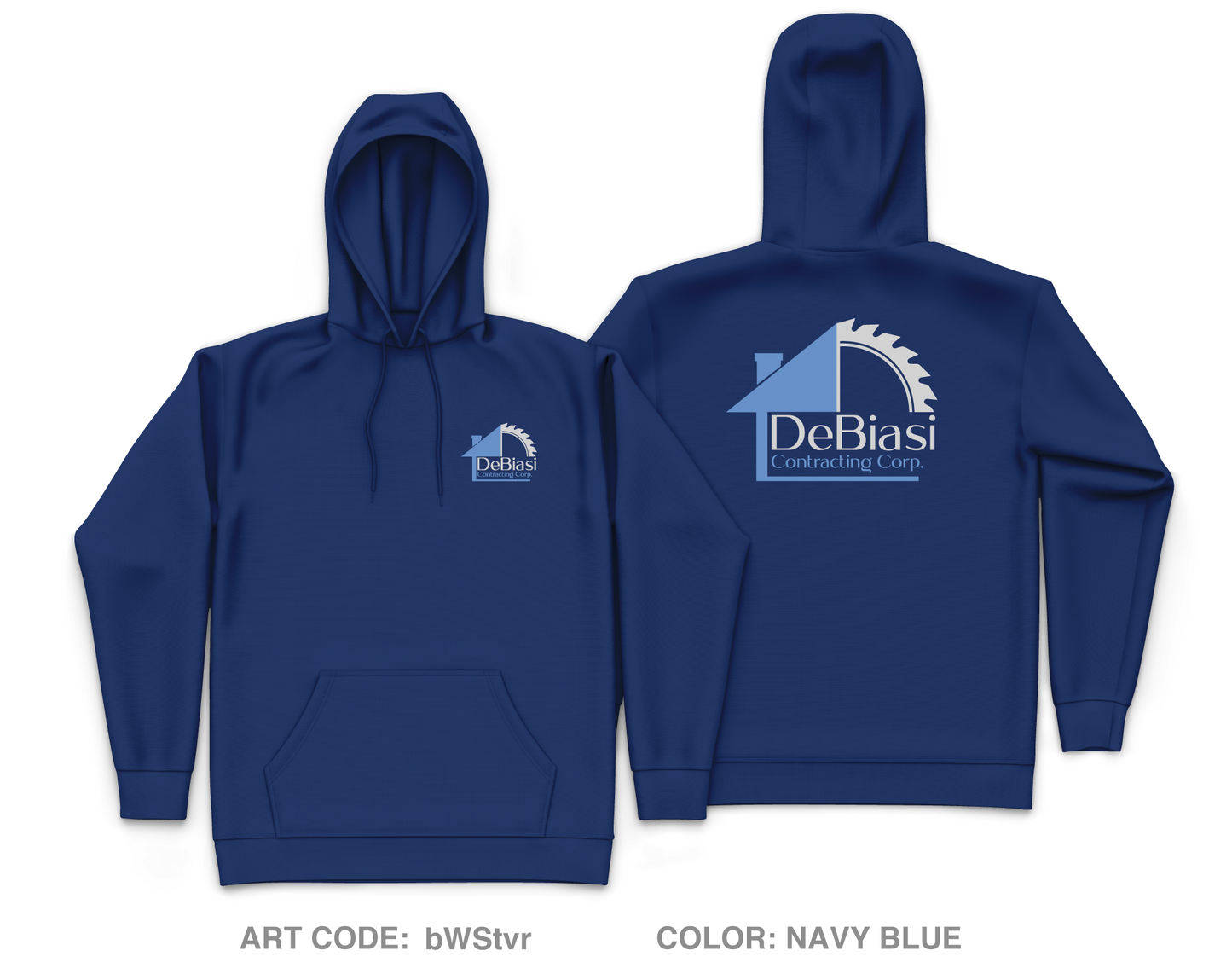 DeBiasi Contracting Corp Core Men's Hooded Performance Sweatshirt - bWStvr