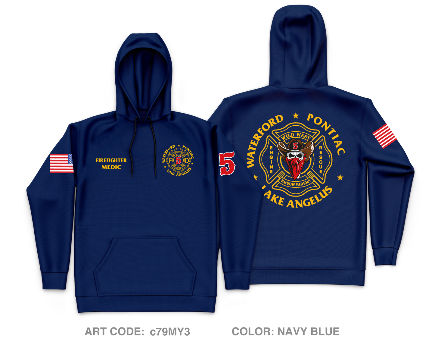 Station 5 Core Men's Hooded Performance Sweatshirt - c79MY3