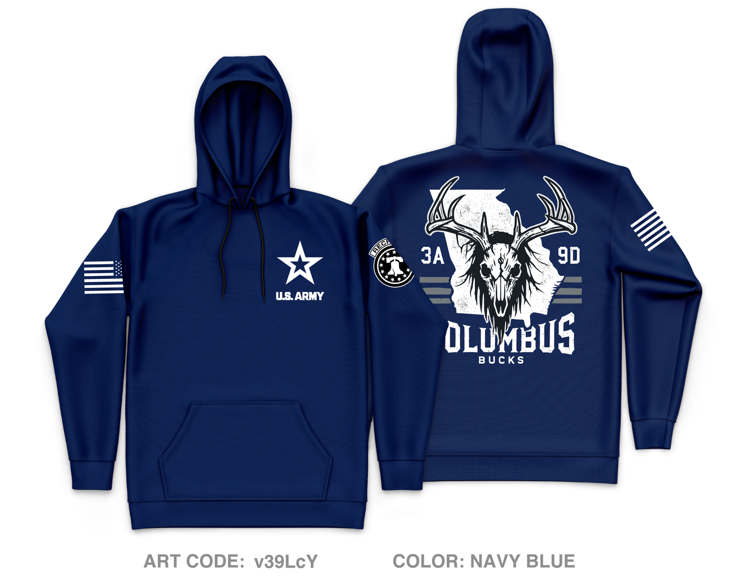 3A9D Core Men's Hooded Performance Sweatshirt - v39LcY