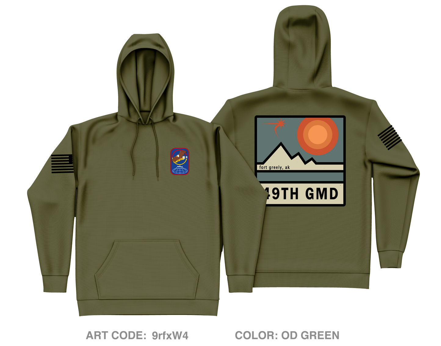 49th Missile Defense Battalion Store 1 Core Men's Hooded Performance Sweatshirt - 9rfxW4