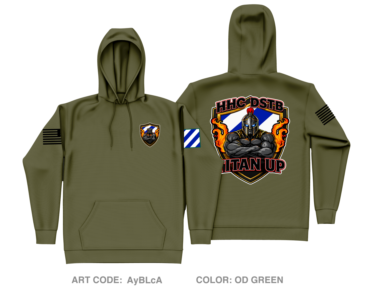 HHC, DSTB, 3DSB Core Men's Hooded Performance Sweatshirt - AyBLcA