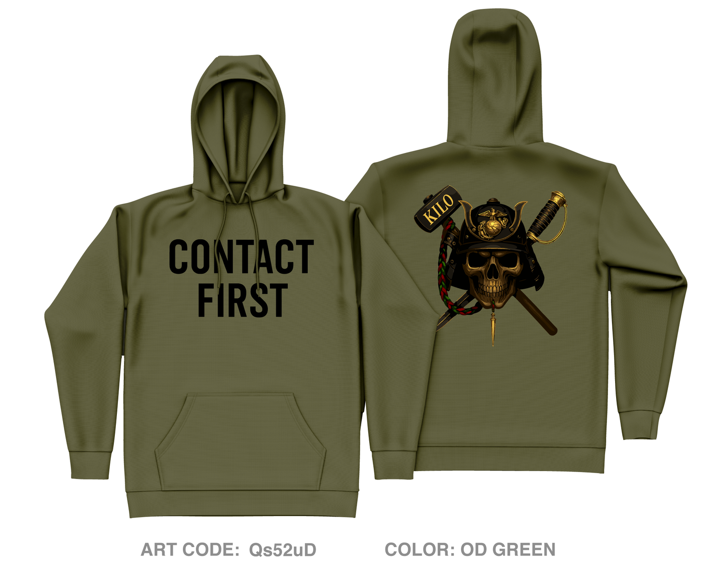 3rd Battalion 5th Marines Core Men's Hooded Performance Sweatshirt - Qs52uD