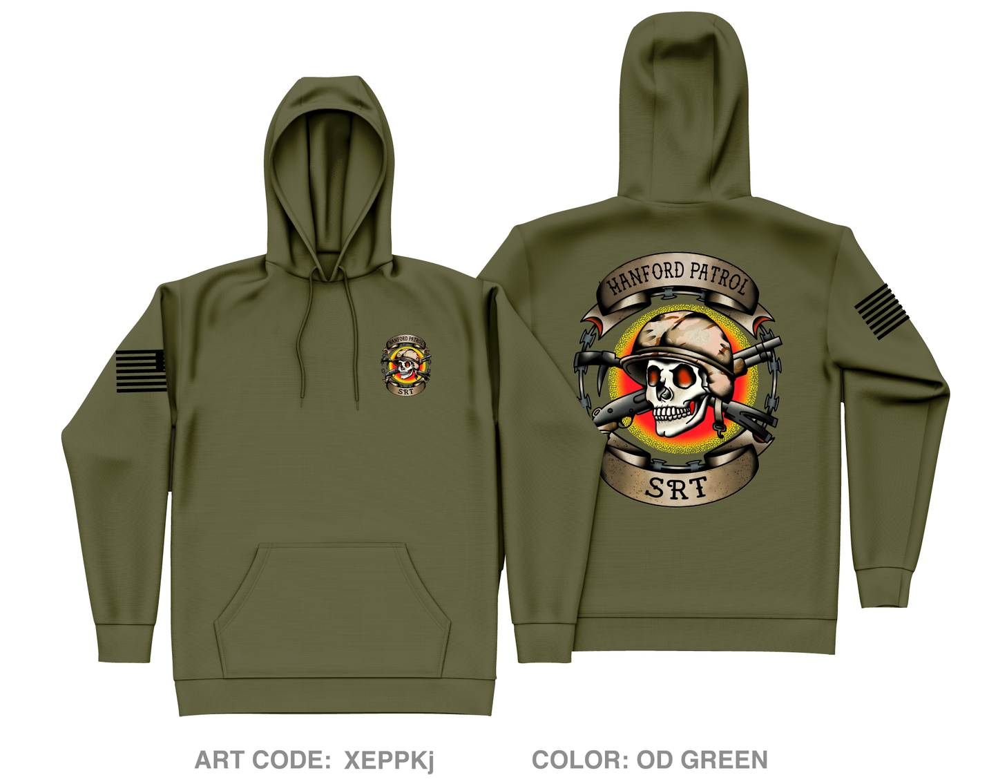 Hanford patrol SRT Store 2 Core Men's Hooded Performance Sweatshirt - XEPPKj
