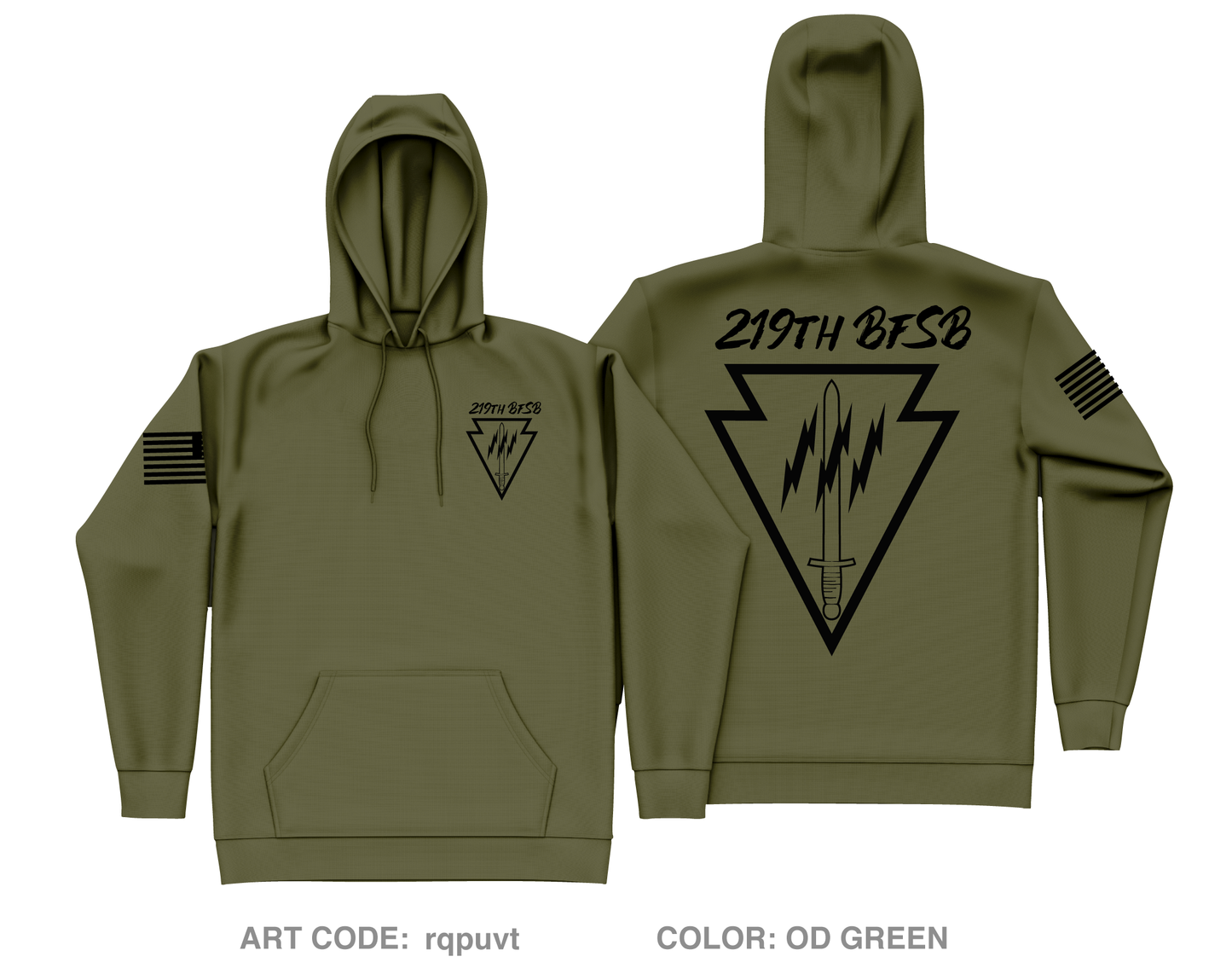 219th Battlefield Surveillance Brigade Core Men's Hooded Performance Sweatshirt - rqpuvt