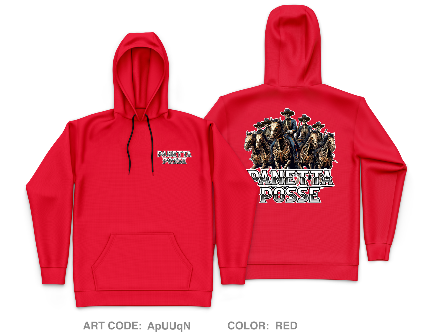 Panetta Posse Core Men's Hooded Performance Sweatshirt - ApUUqN