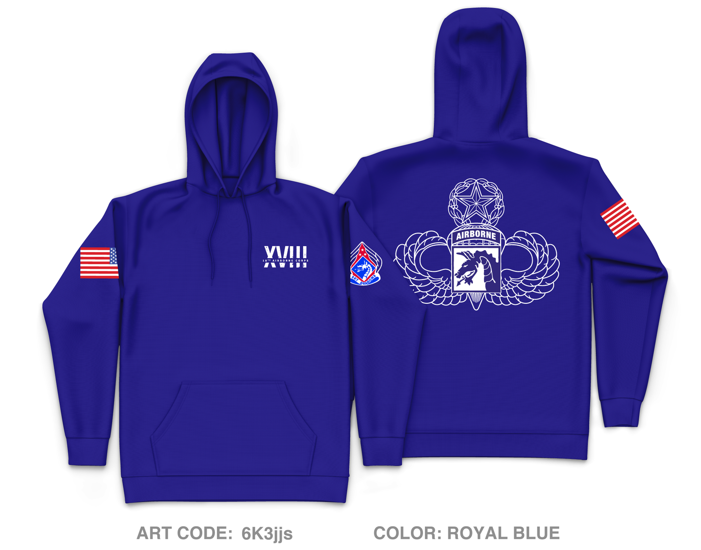 XVIII Airborne Corps OSJA Core Men's Hooded Performance Sweatshirt - 6K3jjs