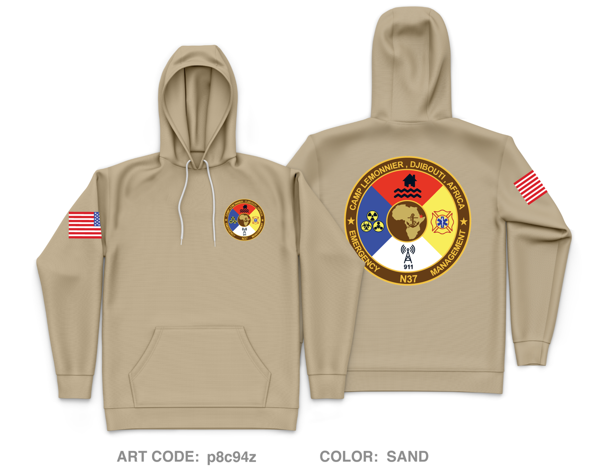 CLDJ Emergency Management Core Men's Hooded Performance Sweatshirt - p8c94z
