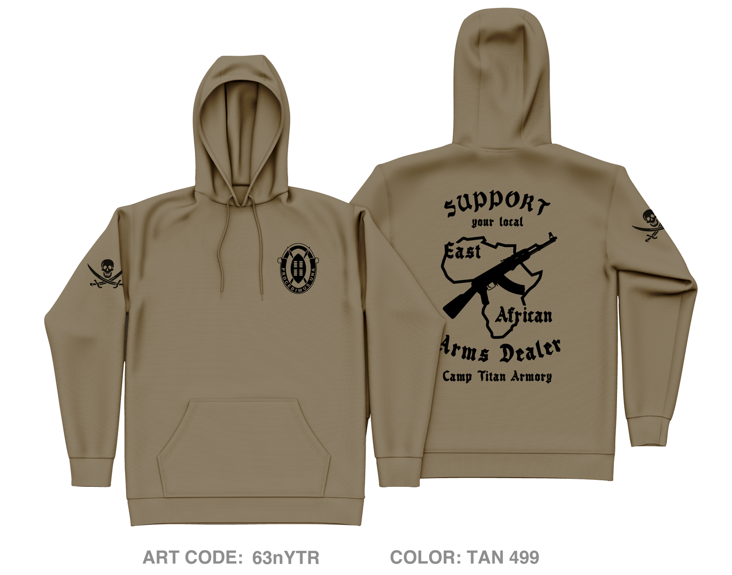 SOCAF ARMORY Core Men's Hooded Performance Sweatshirt - 63nYTR