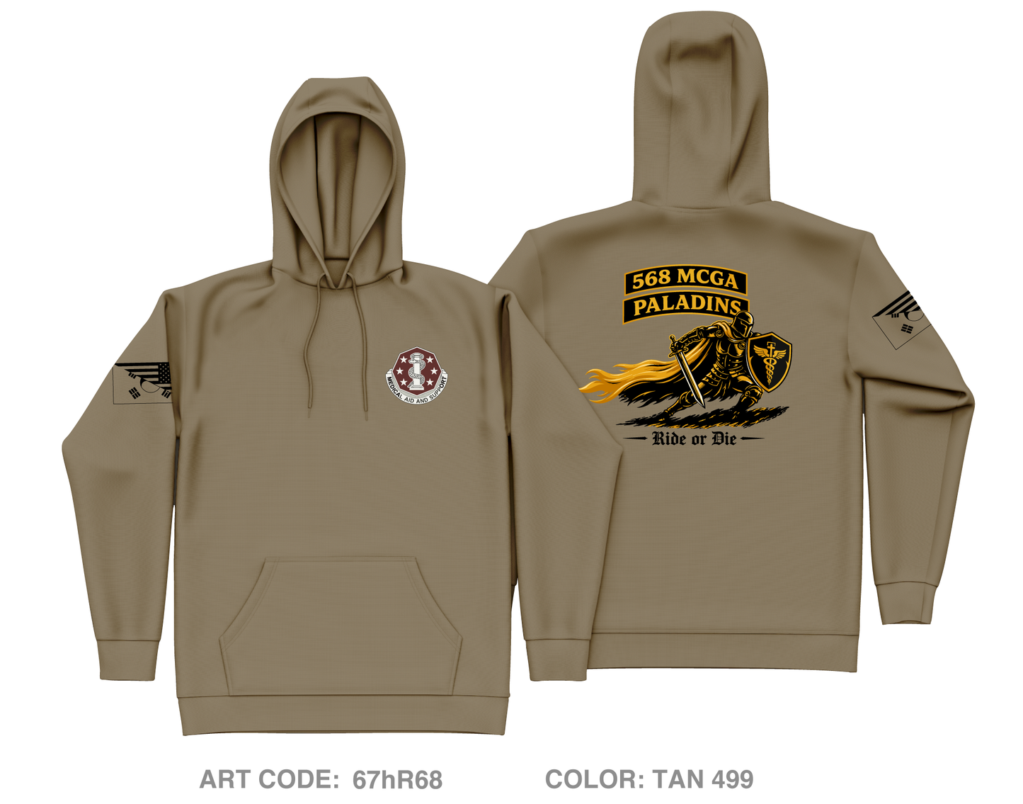 568 MCGA Paladins Core Men's Hooded Performance Sweatshirt - 67hR68