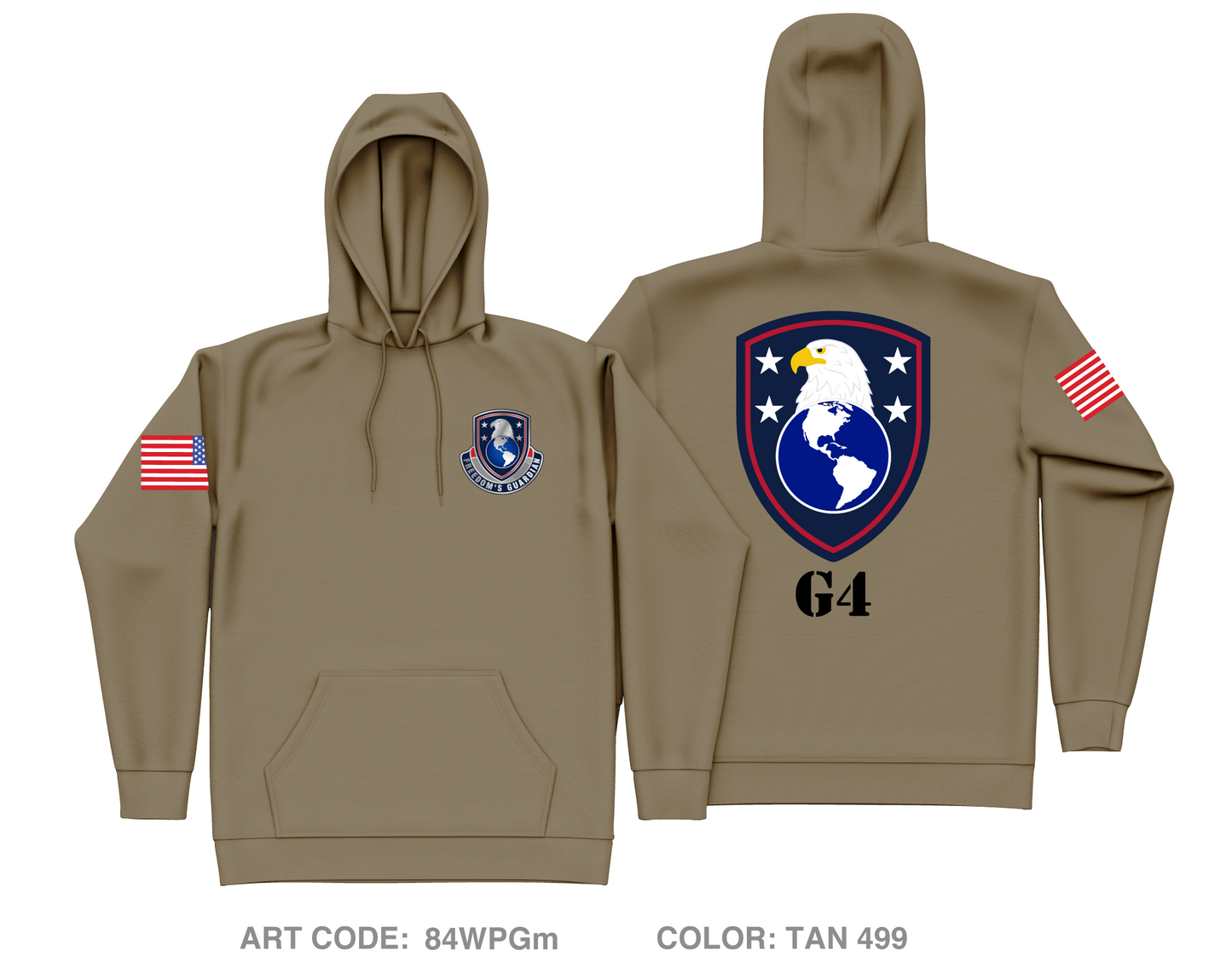 USAWHC G4 Core Men's Hooded Performance Sweatshirt - 84WPGm
