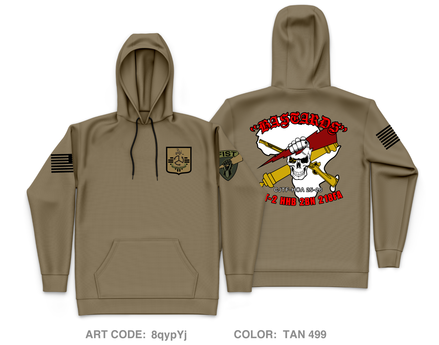 Bastard FIST Core Men's Hooded Performance Sweatshirt - 8qypYj