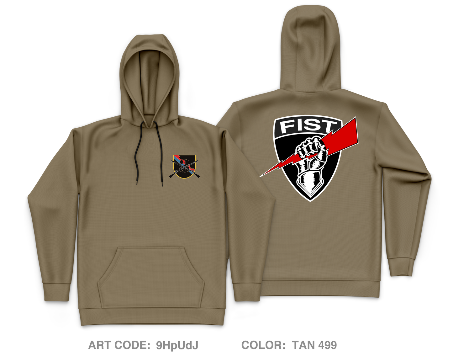 3-161 FIST Core Men's Hooded Performance Sweatshirt - 9HpUdJ
