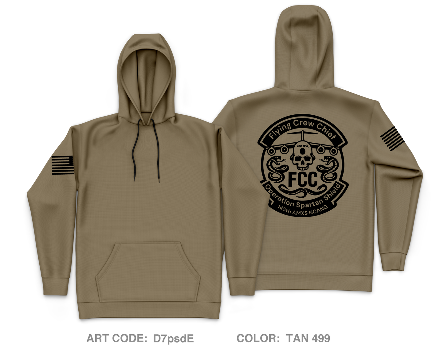 145th AMXS Fundraising Collection Core Men's Hooded Performance Sweatshirt - D7psdE