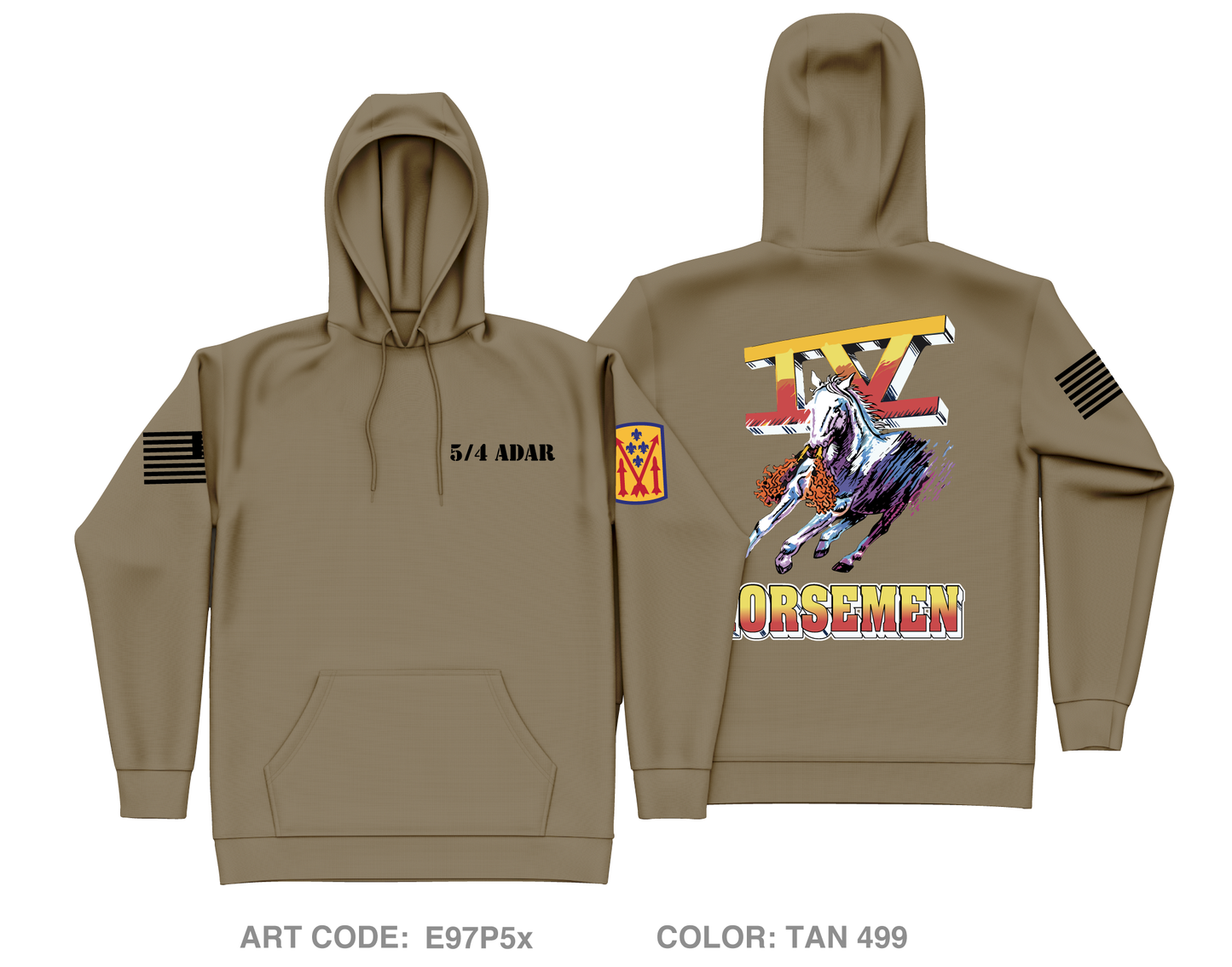 Alpha 5/4 ADAR Core Men's Hooded Performance Sweatshirt - E97P5x