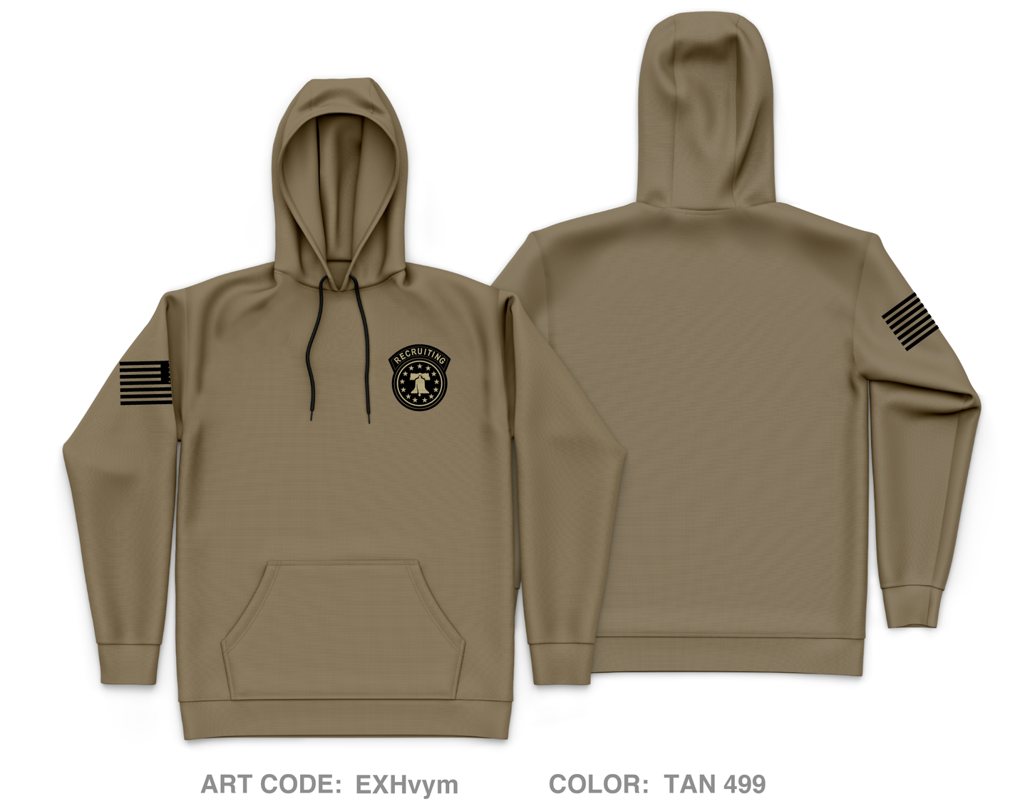 Downtown Miami Recruiting Station Core Men's Hooded Performance Sweatshirt - EXHvym