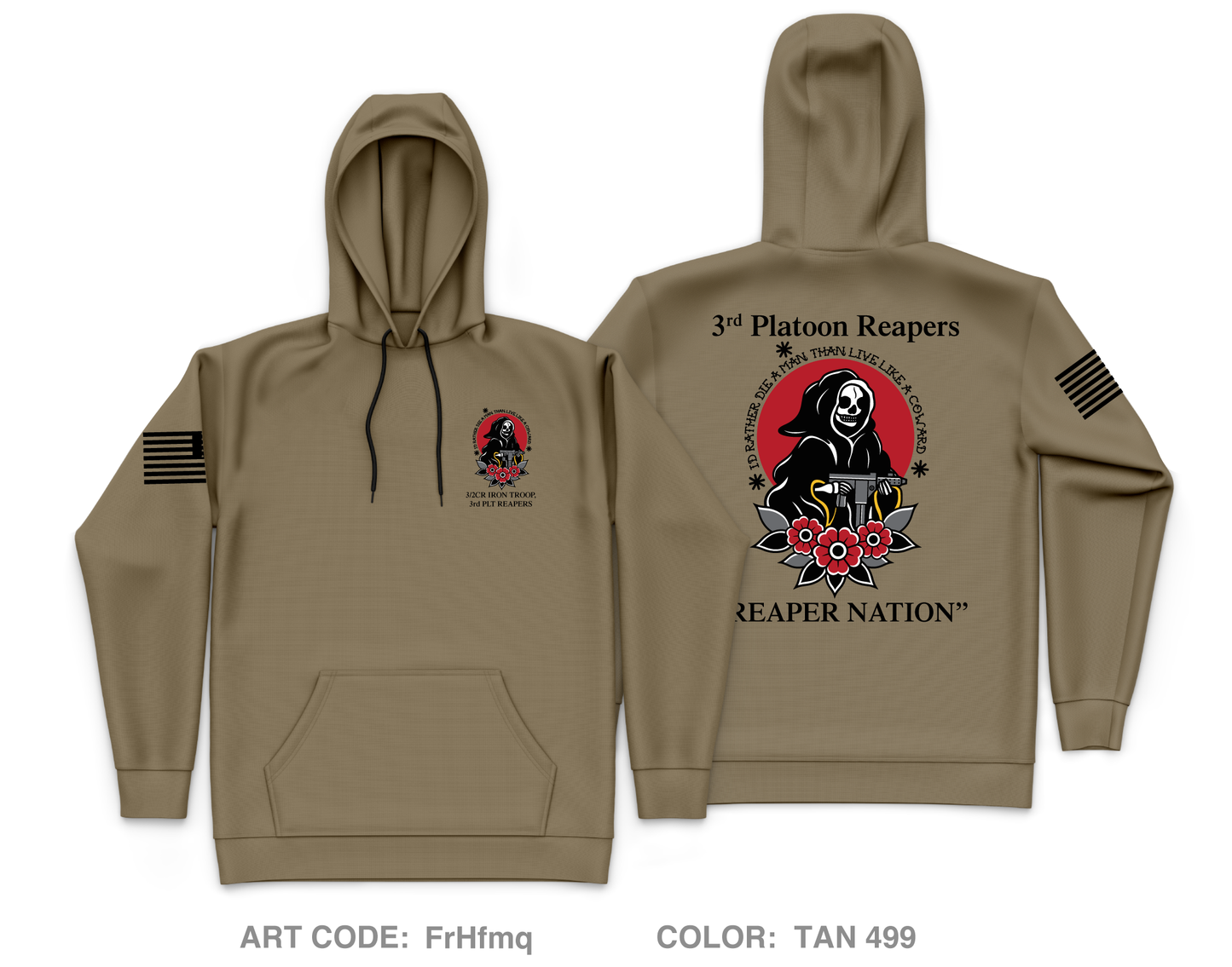 3rd SQDN 2nd CR Core Men's Hooded Performance Sweatshirt - FrHfmq