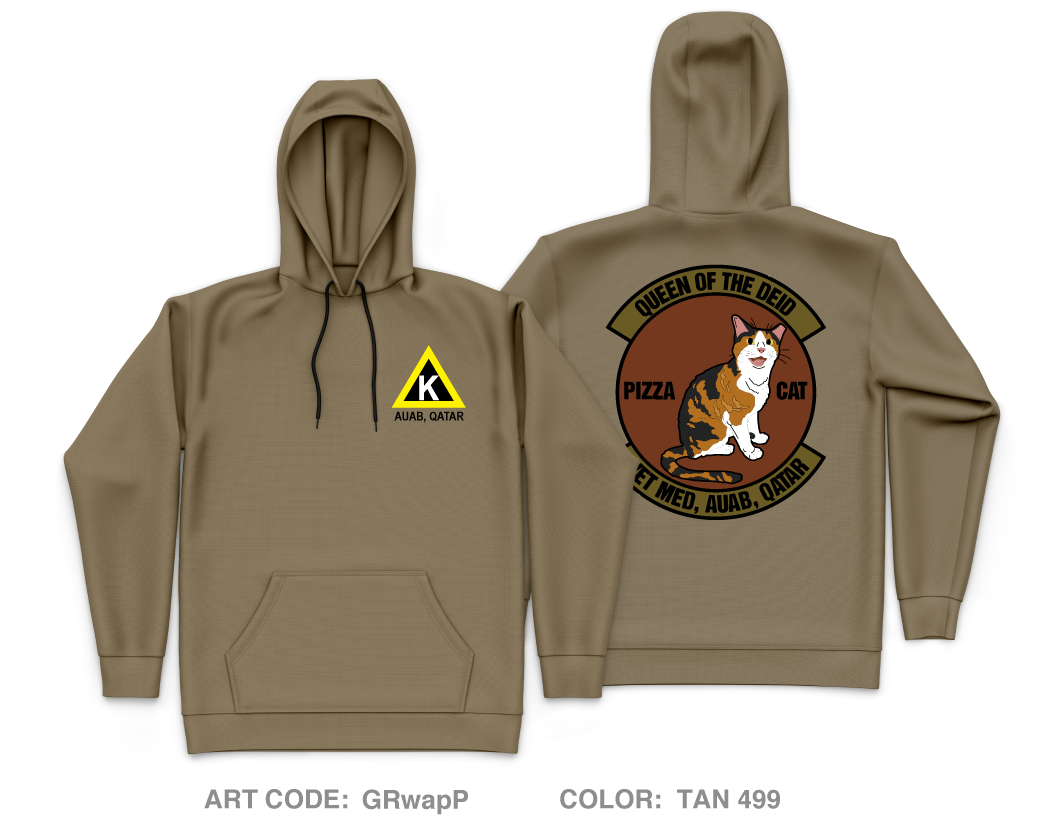 AUAB, QATAR Core Men's Hooded Performance Sweatshirt - GRwapP