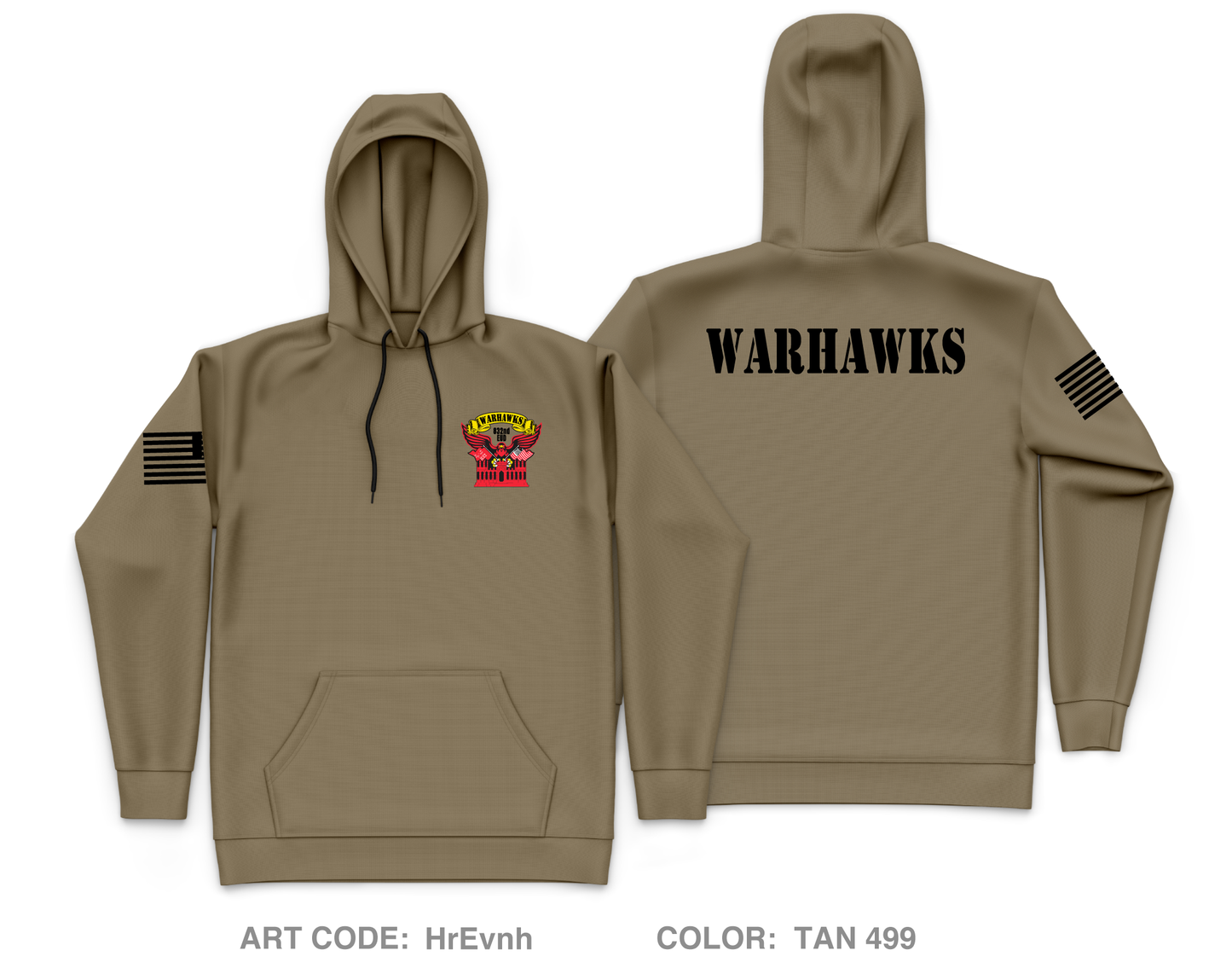 832nd EUD Fundraising Collection Core Men's Hooded Performance Sweatshirt - HrEvnh