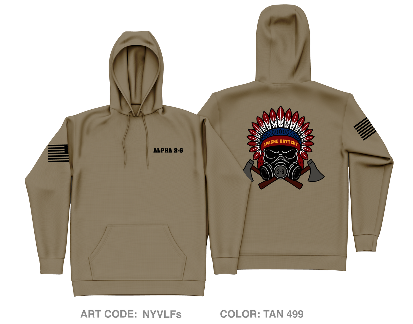 Alpha 2-6 ADA Core Men's Hooded Performance Sweatshirt - NYVLFs