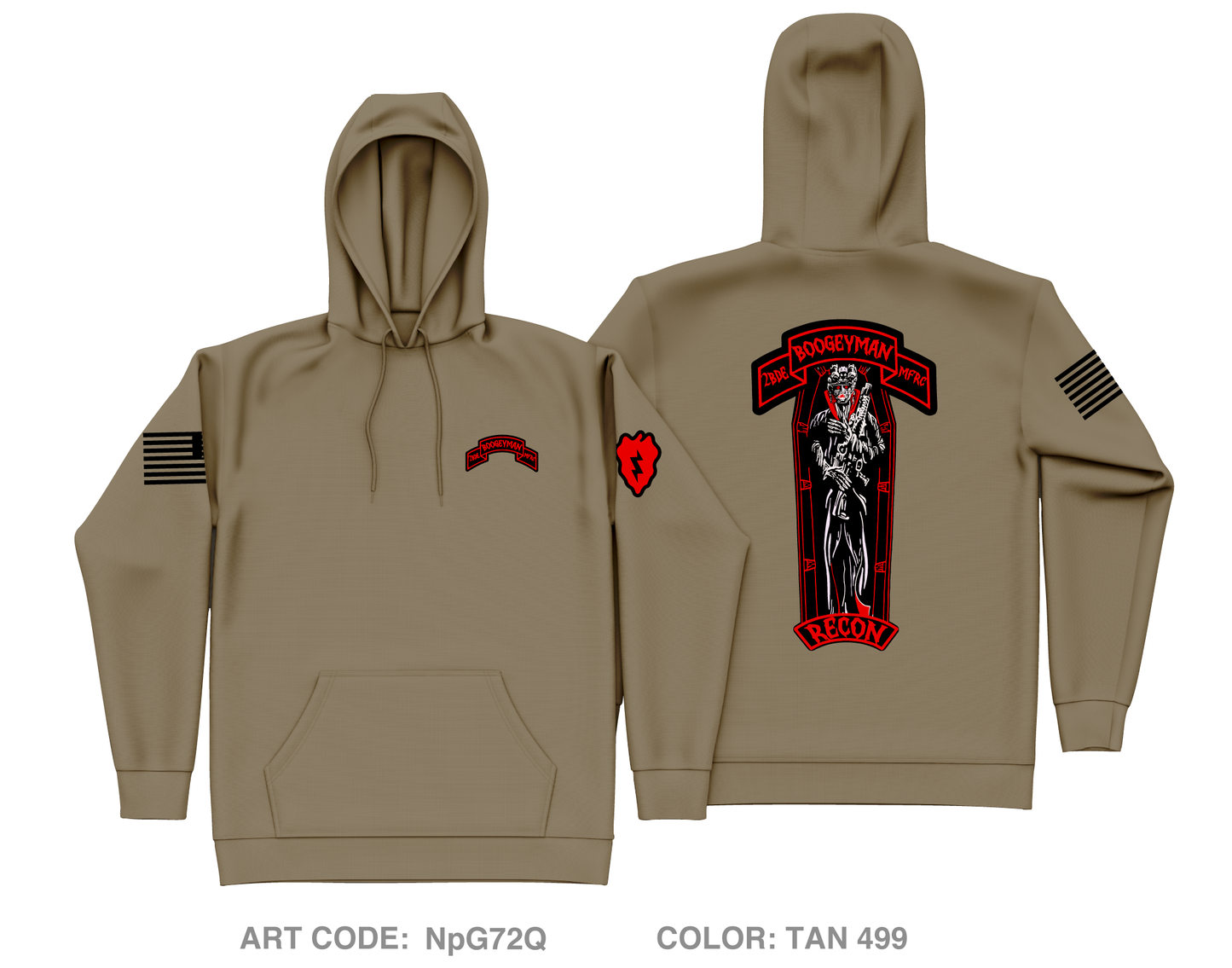 Shadow Platoon Recon MFRC Core Men's Hooded Performance Sweatshirt - NpG72Q