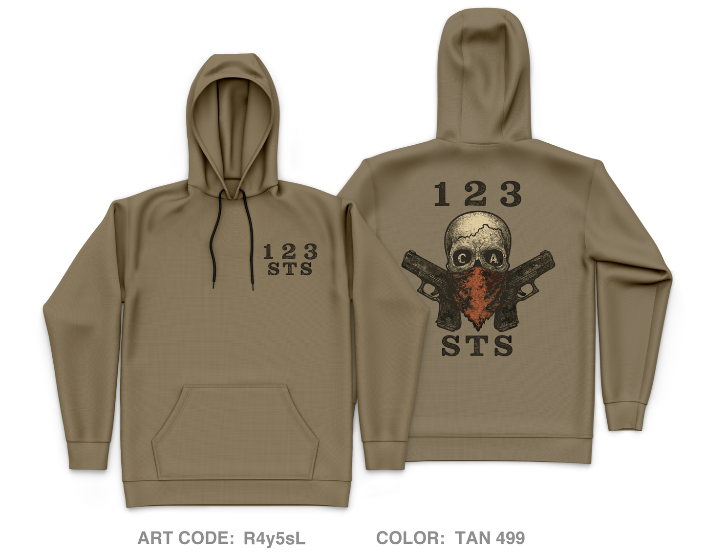 123 STS Core Men's Hooded Performance Sweatshirt - R4y5sL