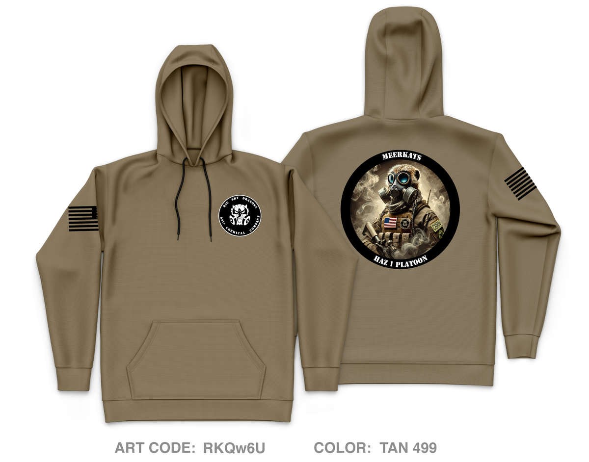 631st Chemical Company, Haz 1 Platoon Core Men's Hooded Performance Sweatshirt - RKQw6U